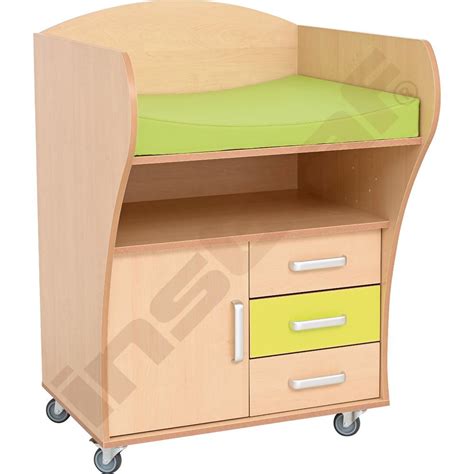 Detail prebaľovacieho pultu a bočného vrecka na cestovnej postieľke