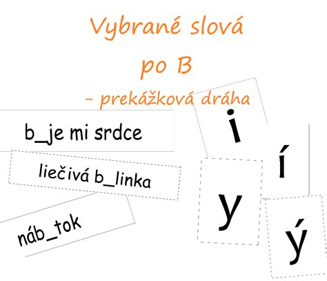 Ilustrácia s vybranými slovami a ich výslovnosťou