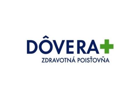 Logo Dôvera zdravotnej poisťovne a ilustrácia detských produktov