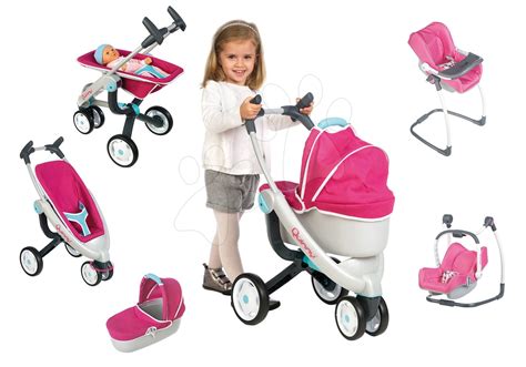 Detský kočík pre bábiku Smoby v retro dizajne