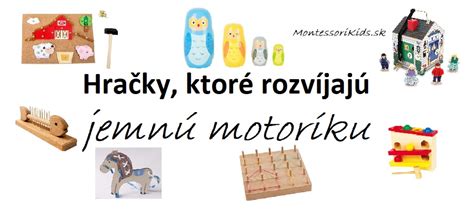 Ilustračné foto detských hračiek podporujúcich rozvoj jemnej motoriky
