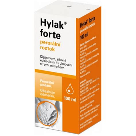 Schéma účinku Hylak Forte na črevnú mikroflóru