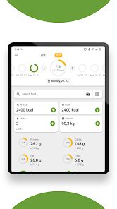 screenshoty aplikácie Kalorické Tabuľky na rôznych zariadeniach