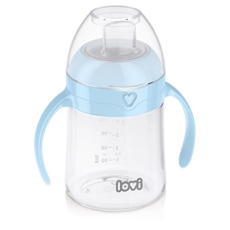 Ilustrácia zobrazujúca dieťa pijúce z farebného hrnčeka s náustkom.