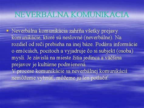 Ilustrácia znázorňujúca rôzne neverbálne prejavy človeka