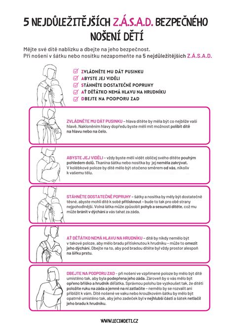 Infografika znázorňujúca 5 zásad bezpečného nosenia TICKS.