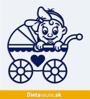 Ilustrácia dieťaťa v kočíku s otočnou rukoväťou