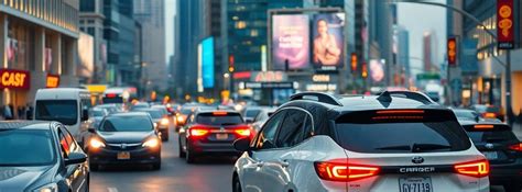 Ilustrácia rôznych typov golfových kočíkov v mestskom prostredí.