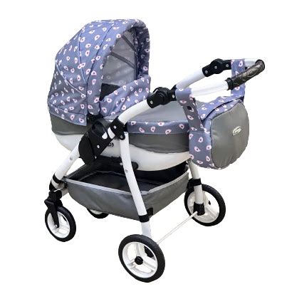 detailná fotografia kabelky a nákupného košíka kočíka pre bábiky Adbor Lily