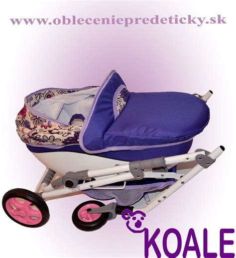 Koláž rôznych typov kočíkov pre bábiky s rôznymi kolieskami