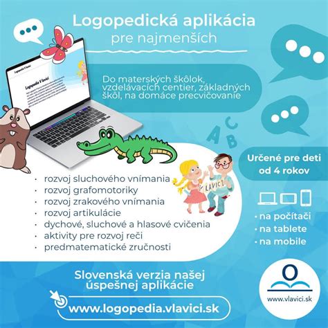 Infografika s logami odporúčaných vzdelávacích webstránok a aplikácií pre deti