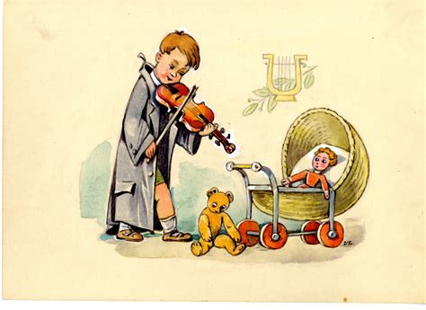 ilustrácia dievčatka s bábikou v kočíku